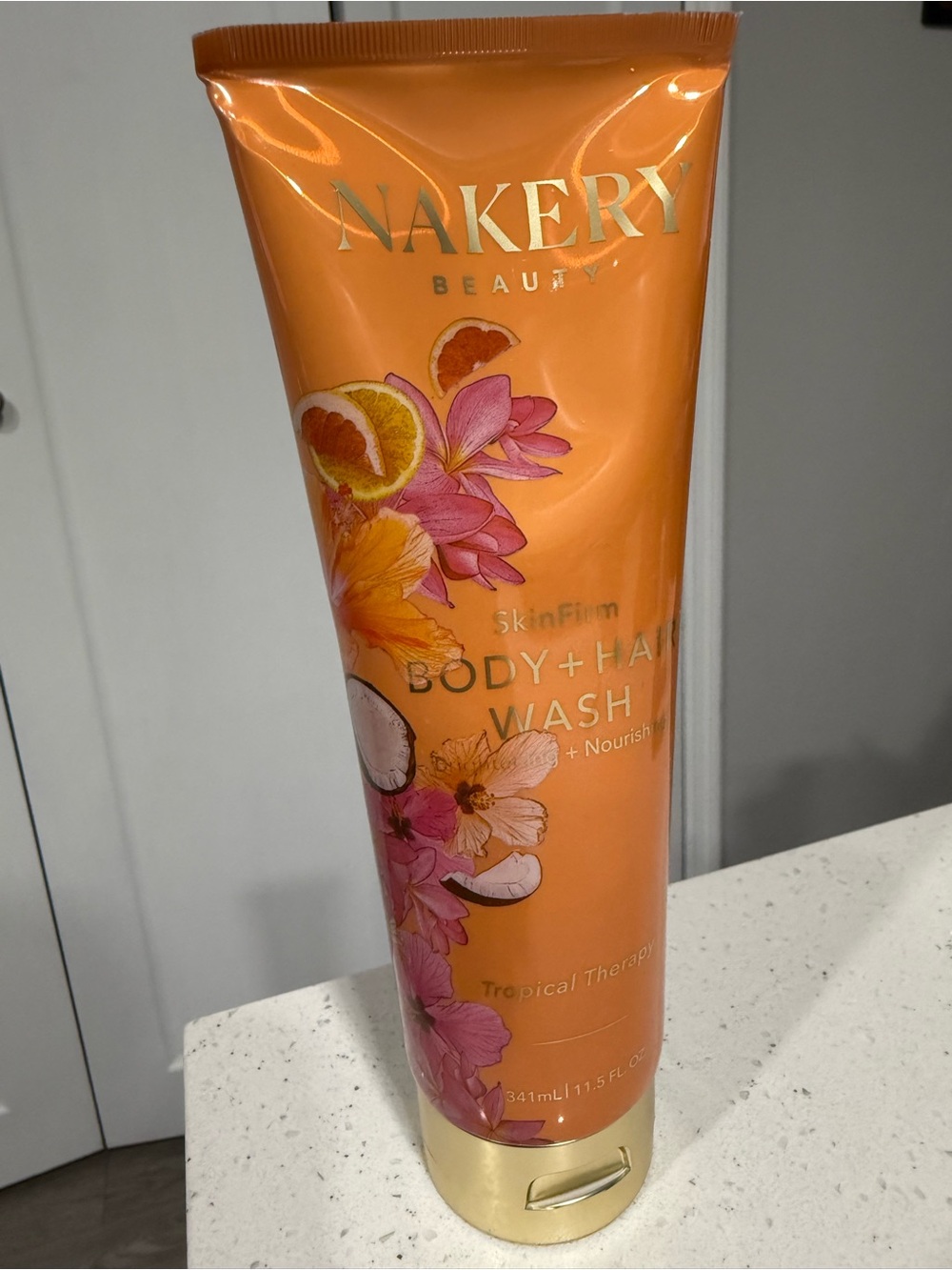 Nakery Beauty Skin Firm Body + Hair Wash — Orange